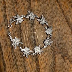 Sterling Silver Pixie Fairy 7” Bracelet In Great Condition