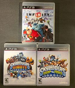PS3 Game Lot: Disney Infinity, Skylanders: Giants, Skylanders: Swap Force