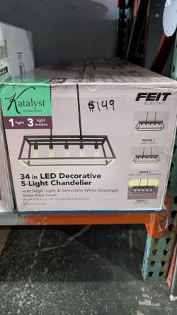 5 Light Linear Chandelier