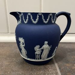 Antique Vintage Wedgwood Jasperware Pottery Ceramic Pitcher Jug Wedgewood