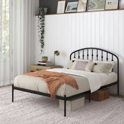 New FULL size Bed Frame DHP Narla Metal Platform Bed Frame, Full, Black. Mattress NOT included