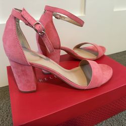 Kelly & Katie Coral Suede High Heels