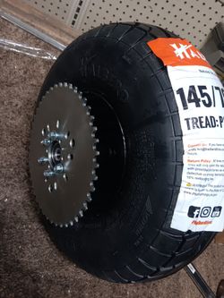 Mini bike back rim ,tire ,sproket