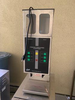 Commercial Fresh Ground Coffee Grinder and Coffee Brewer