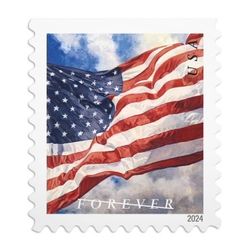 U.S. FLAG First Class Rate Coil Of 100 USPS 2024