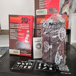 ( 2 )NEW K&N Universal Air Filter Ru-1785