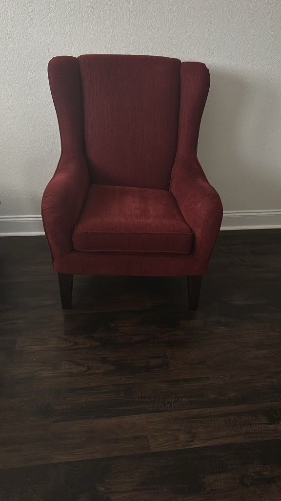 Red Sofa Chair (Set Of 2 Chairs)