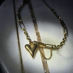 Heart Pendant Bracelet 