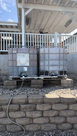 (2) 250 Gallon Water Tank