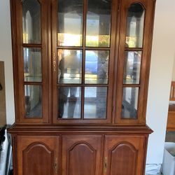 Display Cabinet- Solid Cherry Wood