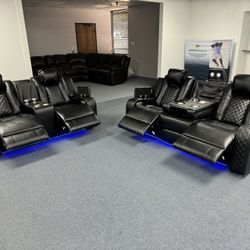 🔥Brand New Power Reclining Sofa Set 💥