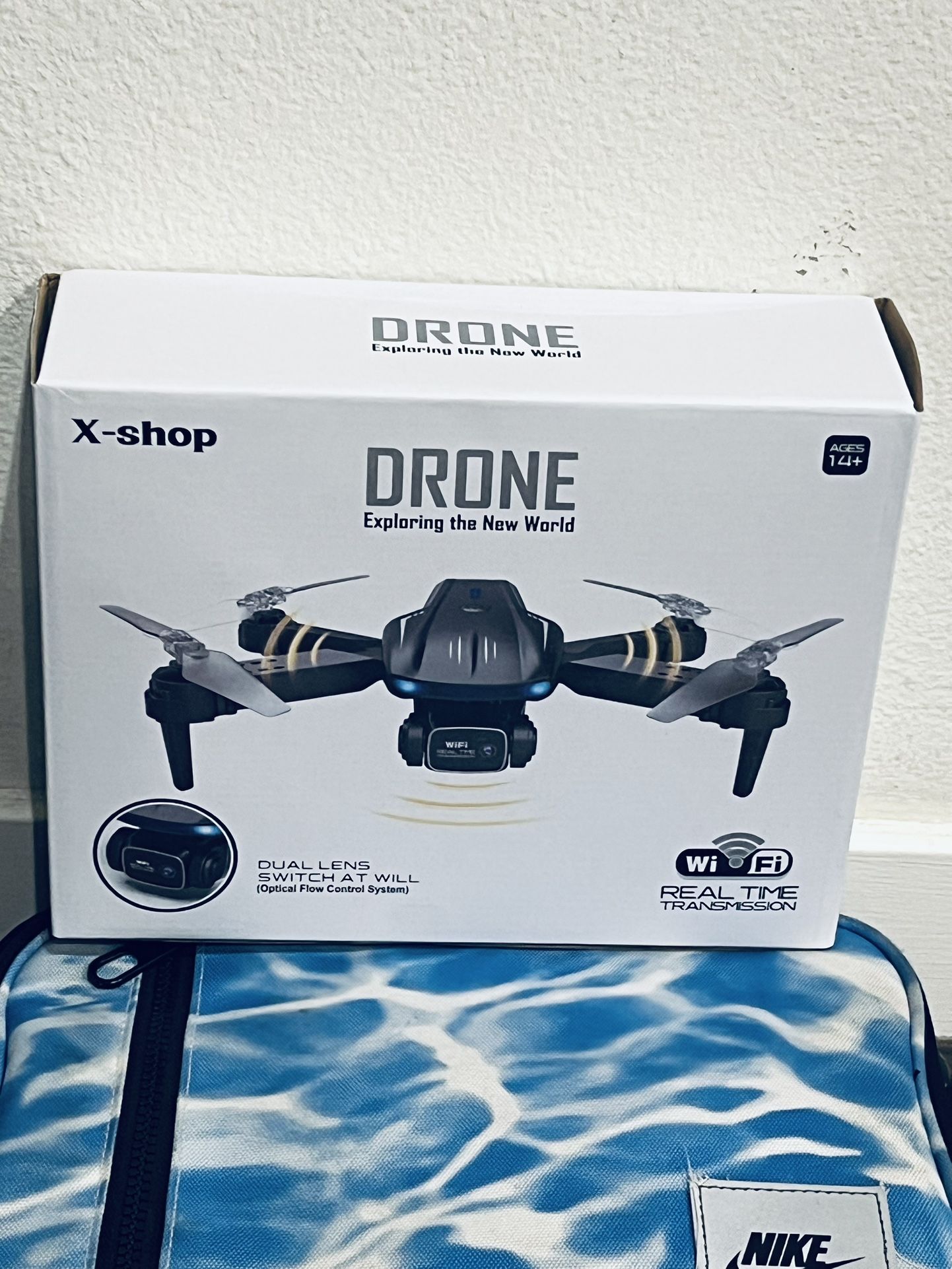 Brand new Drone with REAL WIFI TRANSMISSION Camera 1080P HD, FPV Drones with 2 Batteries,