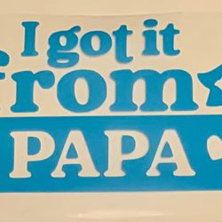 Iron-On / Vinyl Sticker - Papa