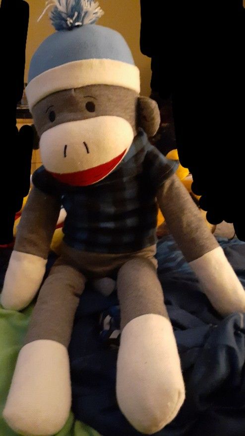 VERY Large Sock Monkey Plush