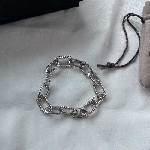 David Yurman Dy Madison Sterling Silver Link Bracelet
