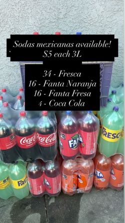 Sodas Mexicanas coca , Fanta , Fresca