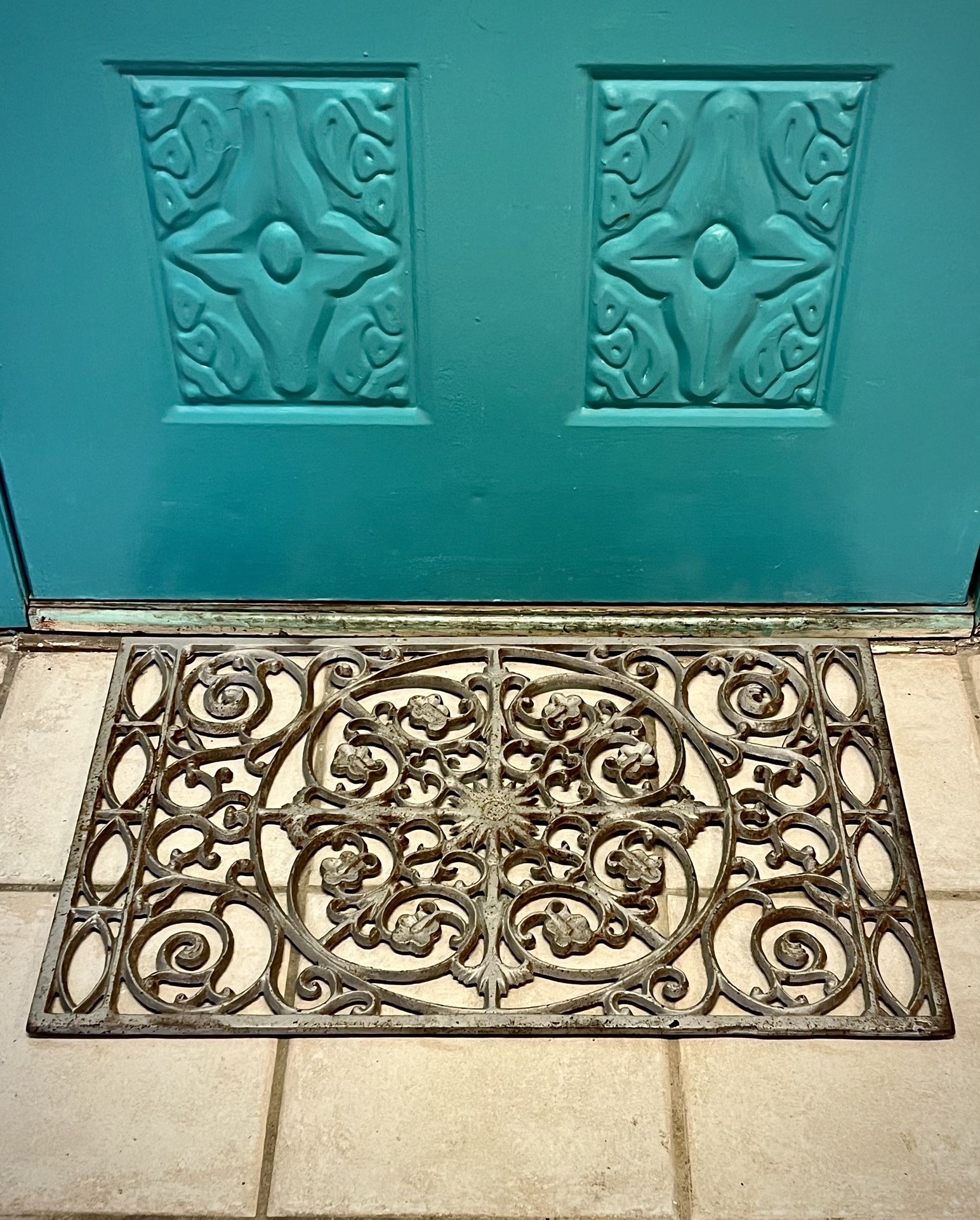 Vintage Large And Heavy Cast Iron Doormat for Sale in Mcallen, TX OfferUp