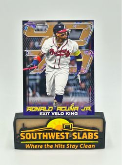 2024 Topps Ronald Acuña Jr. Exit Velo King Purple Parallel #31/50 RAJ-13