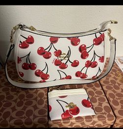 Coach cherry purse
