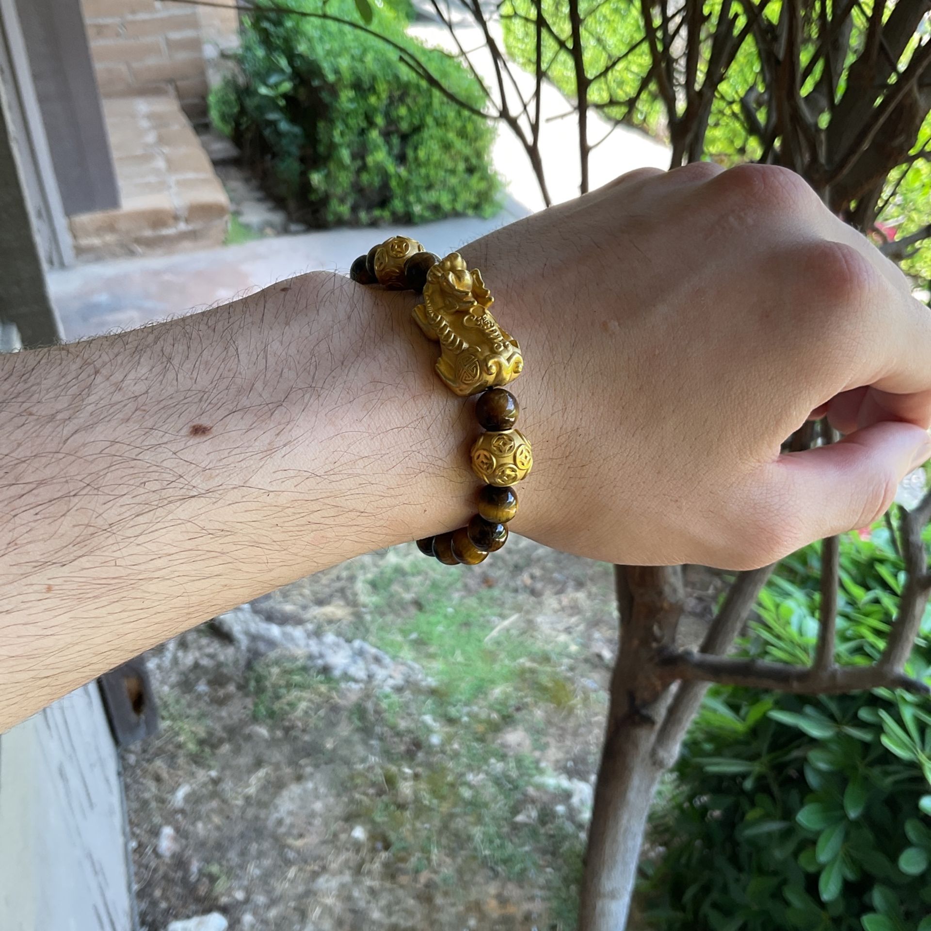 24k Asian Gold Lucky Bracelet
