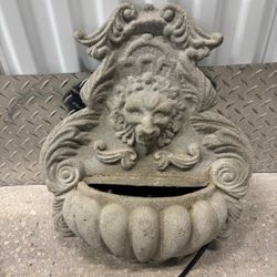Greystone wall mount lion face fountain … 