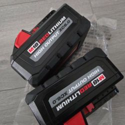 Milwaukee M18 18-Volt Lithium-Ion High Output 6.0Ah      2 Battery   
