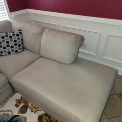 Beige sectional 