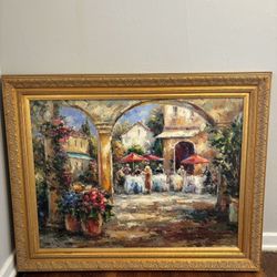 Original Oil On Canvas Art (French)
