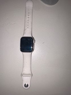 Apple Watch with White Sport Band