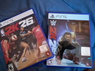 Nba 2k26 (Angel Reese Cover) & WWE 2k25 PS5