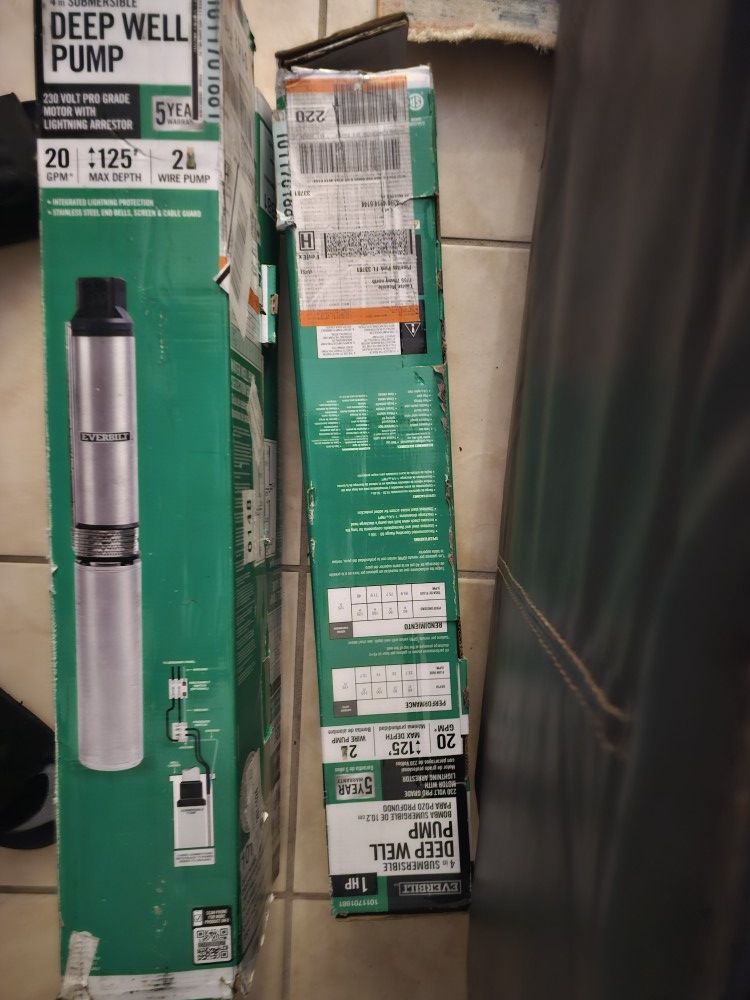 Everbilt Deep well Pump
