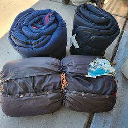 Sleeping Bags, Bag Chairs & Water Jug