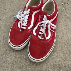 Red Vans Men’s Size 10