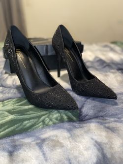 Sparkly Black Heels