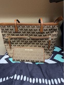 MK monogram purse & matching wallet