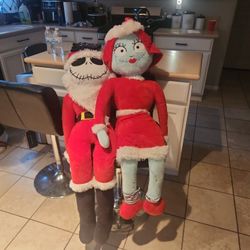 Jack And Sally Christmas Plush