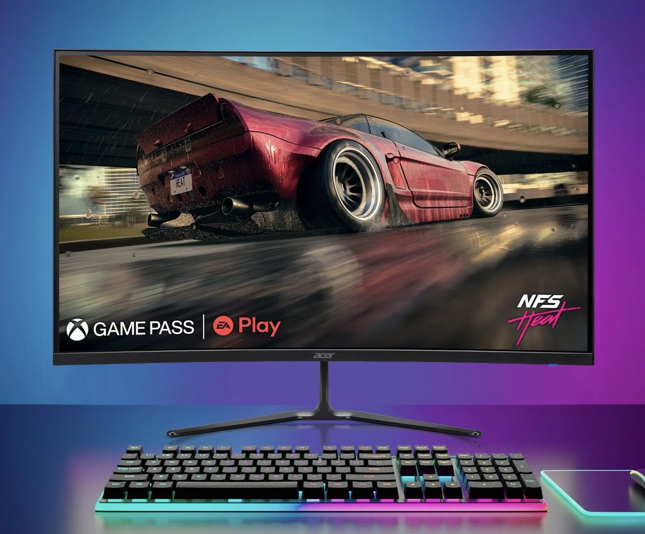 Brand New Acer Nitro 31.5" Curved Full HD (1920 x 1080) 180Hz Gaming Monitor, Black