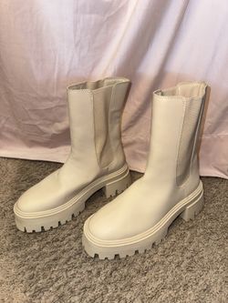 White Platform Boots