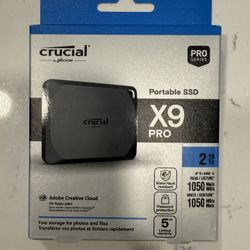 Brand New Crucial X9 Pro 2TB Portable SSD