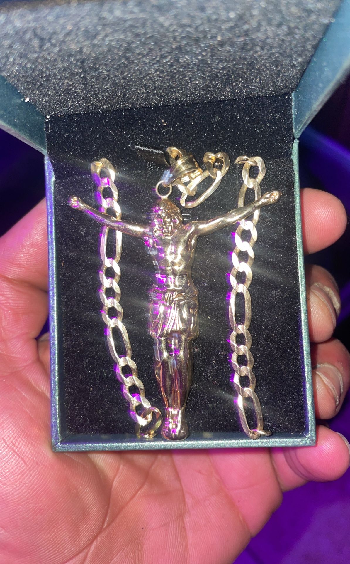 Gold Chain And Charm Set