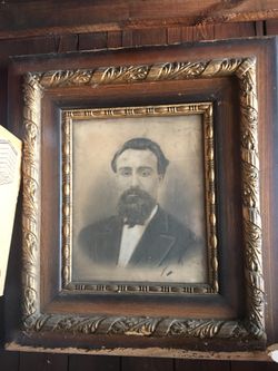 Old picture in frame