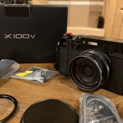 Fujifilm X100V X Series Camera Black Original Box, Weather Sealed Kit 4400 ShuCt