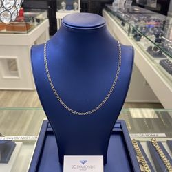 Chain Figaro 10k Gold 20 Inch 