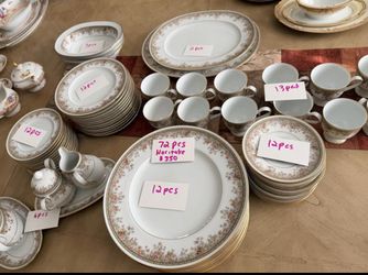72 Pcs Noritake Fine China Service For 12 $250 For All 