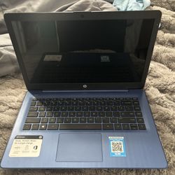 Blue HP Stream 14" HD BrightView Laptop, Intel Processor N150, 8GB RAM, 416GB Storage