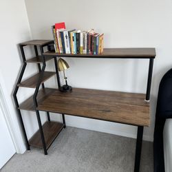 Desk With Shelves