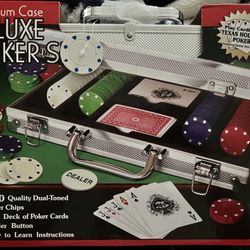Deluxe Poker Chips With Case 