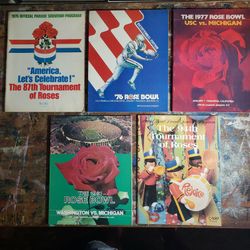 Rose Bowl Football Program(s) Tournament of Roses Parade 5x BUNDLE Ucla Usc Ohio Michigan Vintage