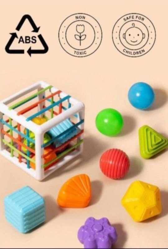 Baby Toys Blocks Colorful Textured Balls Sorting Games