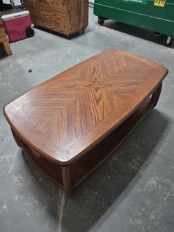 Solid wood coffee table